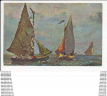 Delcampe - Carte Dessin Illustrateur Non Signé à Identifier ( Bateau ) N° 1112 C E L A ANNEMASSE ( Recto Verso ) - Annemasse