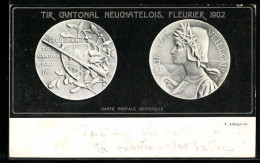 Delcampe - AK Neuchatel, Tir Cantonal Neuchatelois, Fleurier 1902, Schützenfest - Jacht