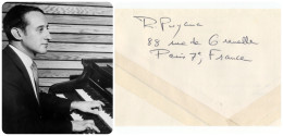 Delcampe - RAFAEL PUYANA - Original Autograph From 1994 - Renowned Colombian Harpsichordist - Sänger Und Musiker