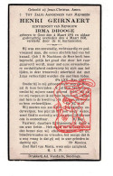 Delcampe - DP Henri Geirnaert ° Gent 1881 † 1938 X Irma Dhooge / Druk Sleidinge - Andachtsbilder