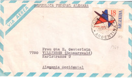 Delcampe - ARGENTINA 1964 AIRMAIL LETTER SENT FROM CORDOBA TO VILLINGEN - Briefe U. Dokumente