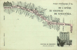 Delcampe - 94* VINCENNES  Itineraire NÂ° 30  De L Opera Au  555 De Vincennes RL14.1087 - Vincennes