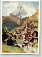 Delcampe - 3920 Zermatt Künstlerkarte Sign. V. Handel-Mazzetti Matterhorn - 38062368 - Zermatt