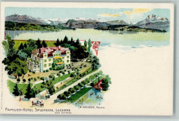 Delcampe - 6000 Luzern Lucerne - Gruss Aus - Familien Hotel Splendide - 13208954 - Luzern