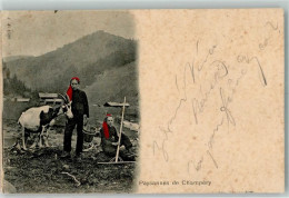 Delcampe - 1874 Champéry 1901 - Bäuerinnen Ziege - 39702131 - Champéry