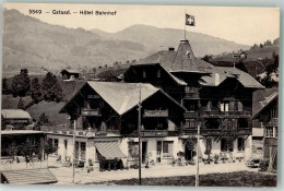 Delcampe - 3780 Gstaad Foto AK Hotel Bahnhof - 13552238 - Gstaad