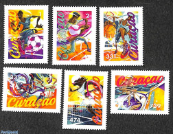 Delcampe - Curaçao 2020 Sports 6v, Mint NH, Sport - Baseball - Basketball - Cycling - Football - Sailing - Tennis - Base-Ball