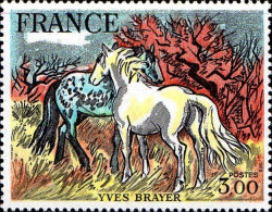 Delcampe - France Poste N** Yv:2026 Mi:2131 Yves Brayer Chevaux En Camargue - Pferde