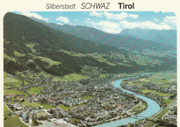 Delcampe - 1 AK Österreich / Tirol * Blick Auf Schwaz - Der Ort Liegt Im Unterinntal - Luftbildaufnahme * - Schwaz