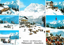Delcampe - Mittenwald Bayern Skiparadies Kreuzberg St Anton Und Woerner - Mittenwald