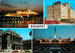 Delcampe - Budapest Bei Nacht Touring Hotel Wien Palast Gedenkstaette - Ungarn