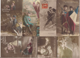 Delcampe - LOT   70  CPA PATRIOTIQUES - - Heimat