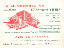 Delcampe - Les Sables D'olonne * Articles Bureaux De Tabac Tabacs Ets Raymond TESSIER 71 Bd Arago * CPA Publicitaire - Sables D'Olonne