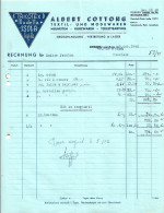 Delcampe - Facture / Rechnung - Textil- Und Modewaren, Albert Cottong, Luxembourg 12/1945 - Luxemburg