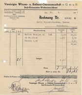 Delcampe - Facture / Rechnung - Vereinigte Winzer- U. Kellerei-Genossenschaft, Bech-Kleinmacher - Wellenstein 08/1943 - Luxemburg