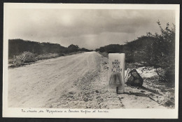 Delcampe - Somalia 1934 - Istituto Coloniale Fascista - La Strada Da Mogadiscio A Bender Cassim Al Km 1464 - Somalia