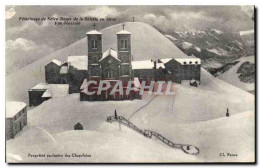 Delcampe - CPA Pelerinage De Notre Dame De La Salette En Hiver Vue Generale Propriete Exclusive Des Chapelains - La Salette