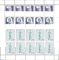 Delcampe - Vatican 2000 POpe John Paul II Birthday 3 M/s (=10 Sets), Mint NH, Religion - Various - Pope - Joint Issues - Ungebraucht