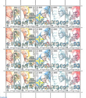Delcampe - Vatican 2000 Pope's Travels M/s, Mint NH, Religion - Pope - Ungebraucht