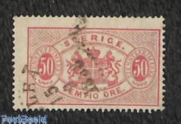 Delcampe - Sweden 1881 50o, On Service, Perf. 13, Used, Used Or CTO - Autres & Non Classés