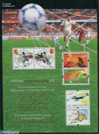 Delcampe - Macao 2002 WC Football M/s, Joint Issue China P.R. & Hong Kong, Mint NH, Sport - Various - Football - Joint Issues - Neufs