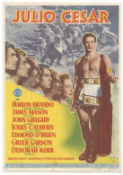 Delcampe - Spanish Original Promotion Fly Sheet 99x142mm "Julio Cesar" (Julius Caesar) 1956 Marlon Brando - Plakate