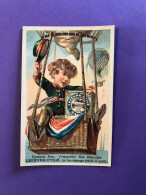 Delcampe - LU LEFEVRE UTILE Biscuits Peu Courante Chromo Appel Aerostat Voyage Ballon Montgolfiere Lest - Lu