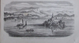 Delcampe - SLOVENIE   Gravure 1858 Le Lac De VELDES   En CARNIOLE - Non Classés