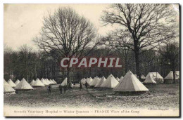 Delcampe - CPA Seventh Veterinary Hospital Winter Wuarters France View Of The Camp Veterinaire - Gesundheit