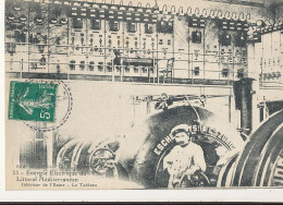 Delcampe - /FP/ ENERGIE ELECTRIQUE DU LITTORAL MEDITERRANEEN  Intérieur De L'usine    Le Tableau - Industry