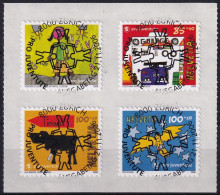 Delcampe - MiNr. 1986 - 1989 Schweiz 2006, 21. Nov. „Pro Juventute“: Traumberufe; Weihnachten - ET-Vollstempel - Ungebraucht