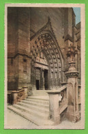 Delcampe - (RECTO / VERSO) RODEZ - N° 25 - PORTAIL ET PARVIS DE LA CATHEDRALE - CPA - Rodez