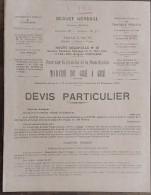 Delcampe - LAOS Appel D'offre En 1942 Pour La Construction D'un Pont Sur La Nam-Sa & Nam-Kadan Sur La Route Coloniale 13 Indochine - Historische Dokumente