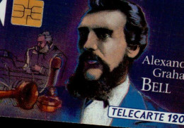 Delcampe - TELECARTE 120....ALEXANDER GRAHAM BELL - Personen