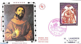 Delcampe - Monaco 1972 Red Cross 1v, FDC, First Day Cover, Health - Red Cross - Briefe U. Dokumente