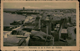 Delcampe - A5889 Morocco Rabat Vue Panoramique De La Porte De Oudaias - Rabat