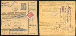 Delcampe - II. INFLÁCIÓ 1946.06.17. (20dsz. Első Nap) BUDAPEST Csomagszállító Postaszemélyzeti Kedvezménnyel, Egybélyeges Bérmentes - Storia Postale