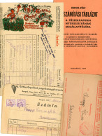 Delcampe - SZEGED PAPRIKA. 1930-47. Ca. Paprika Kereskedelem, Számlák, árjegyzékek Egyéb Ezzel összefüggő Dokumentumok Ca. 40db! Ri - Non Classés