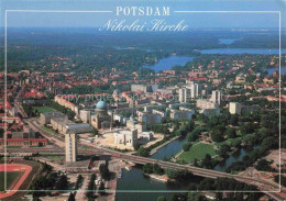 Delcampe - POTSDAM CITY Nikolai-Kirche Fliegeraufnahme Luftbild Havel Stadtpanorama Hochhae - Potsdam
