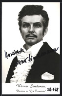 Delcampe - AK Opernsänger Werner Sindeman In La Traviata, Autograph - Oper
