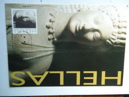 Delcampe - GREECE  MAXIMUM CARDS  STATUE    KORE PHRASSIKLEA - Maximumkarten (MC)
