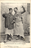 Delcampe - CPA Folklore Bressans Revenant De La Saint Martin - Trachten