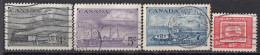 Delcampe - CANADA 266-269,used,hinged,trains,ships - Gebruikt