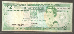 Delcampe - Fiji: 1 Circulated Banknote - 2 Dollars, 1983. - Fidji