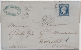 Delcampe - RARE OBLI ROULETTE D'ETOILES Sur N°14A Signé CALVES - 1853-1860 Napoléon III.