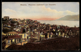 Delcampe - AK Messina, Panorama Osservatorio Con L`incendio - Katastrophen