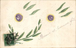 Delcampe - Fleurs - Flowers - Subtle Daisy Design - CPA - Sonstige & Ohne Zuordnung