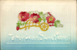 Delcampe - CPA Fantaisie Decor Brode To My Dear Sweetheart - Sonstige & Ohne Zuordnung