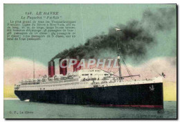 Delcampe - CPA Le Havre Le Paquebot Paris Bateau - Dampfer