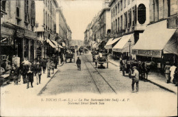 Delcampe - Tours - La Rue Nationale - Dewachter Vetements - CPA - Tours
